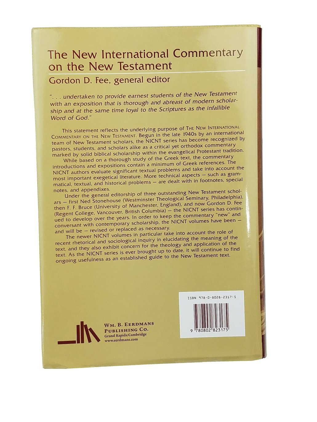 The Epistle To The Romans (New International Commentary On The New Testament (Nicnt)),New