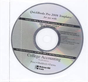 College Accounting Quickbooks Pro 2008,Used