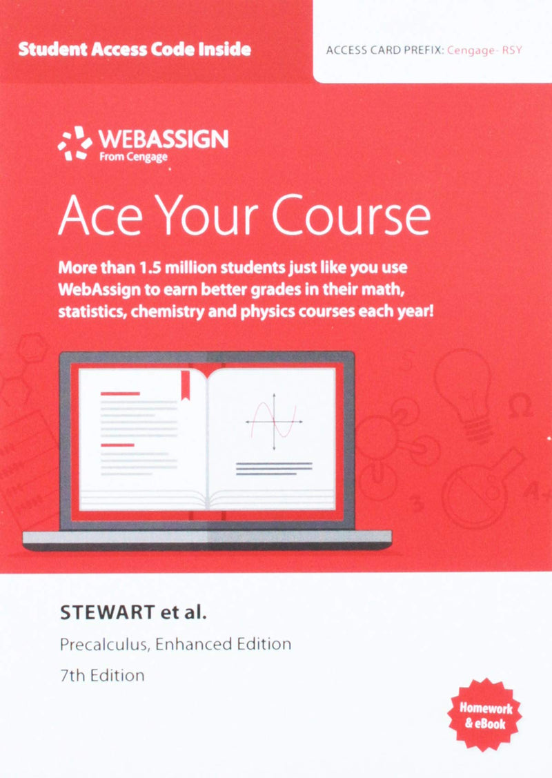 Bundle: Precalculus: Mathematics for Calculus, 7th + WebAssign for Stewart/Redlin/Watson's Precalculus, Enhanced Edition, Single,New