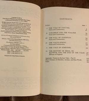 The Book of Lost Tales (History of Middleearth, 2),Used