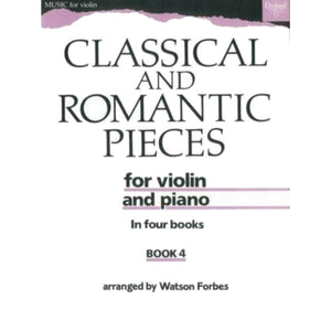 Classical and Romantic Pieces for Violin Book 4,Used