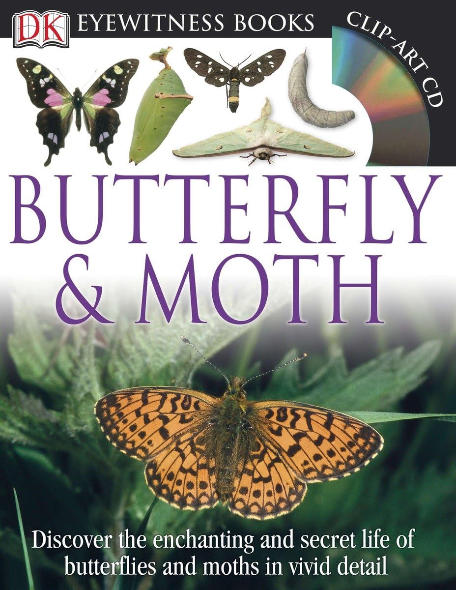 DK Eyewitness Books: Butterfly and Moth: Discover the Enchanting and Secret Life of Butterflies and Moths in Vivid Detail,Used