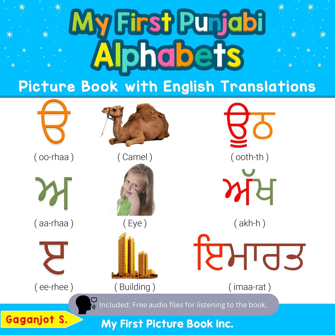 My First Punjabi Alphabets Picture Book With English Translations: Bilingual Early Learning & Easy Teaching Punjabi Books For Ki,New