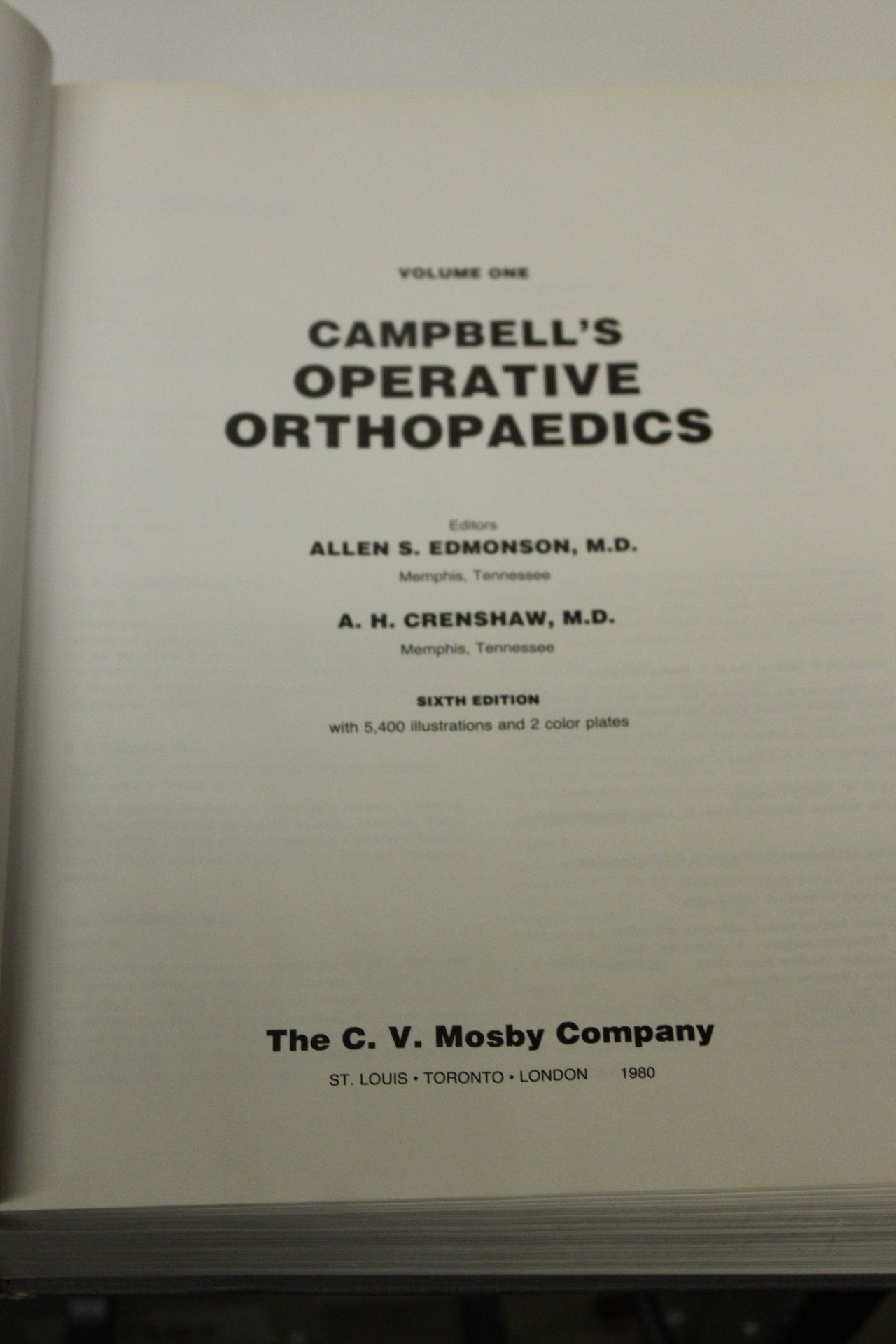 Campbell'S Operative Orthopaedics, Volume 1