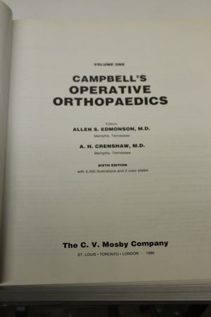 Campbell'S Operative Orthopaedics, Volume 1