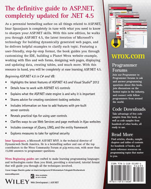 Beginning ASP.NET 4.5: In C# and VB,Used