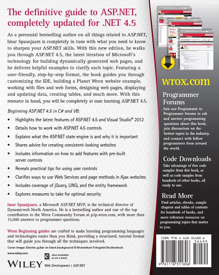 Beginning ASP.NET 4.5: In C# and VB,Used