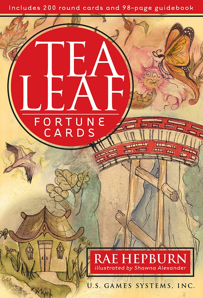 Tea Leaf Fortune Cards: 200 Round Divination Cards and 98page Illustrated Guidebook for Reading Tea Leaves (Tasseomancy) and Fo,New