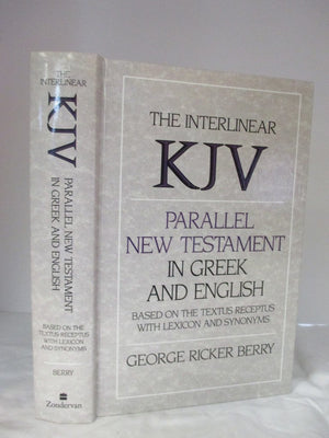 Interlinear KJV Parallel New Testament in Greek and English,Used