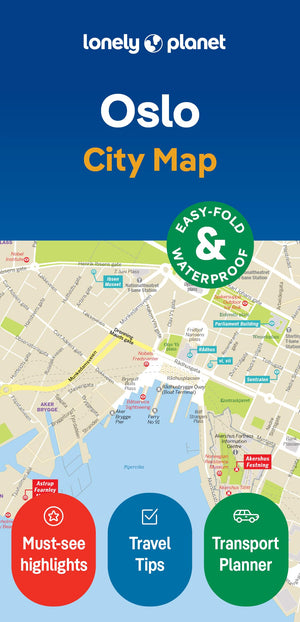 Lonely Planet Oslo City Map,New