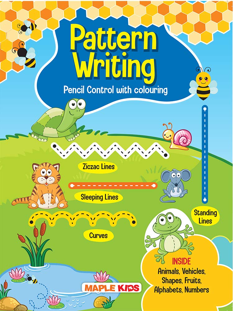 Pattern Writing - Pattern Practice Book For Kids - Pencil Control - Activity Book For Kids - Early Learning - Book For Toddlers, Nursery, Pre School Children - Age 2 To 5 Years