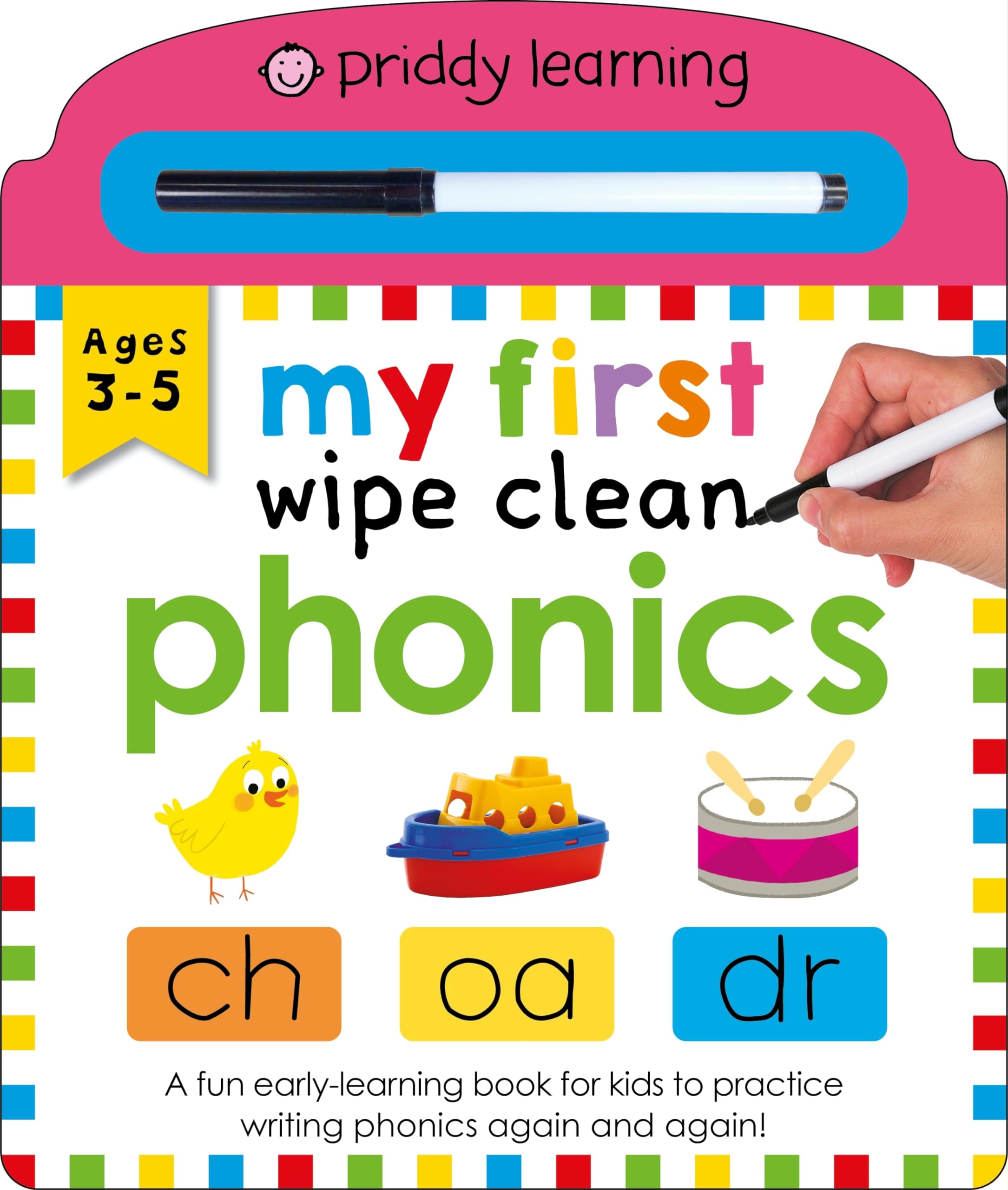 Priddy Learning: My First Wipe Clean Phonics,Used