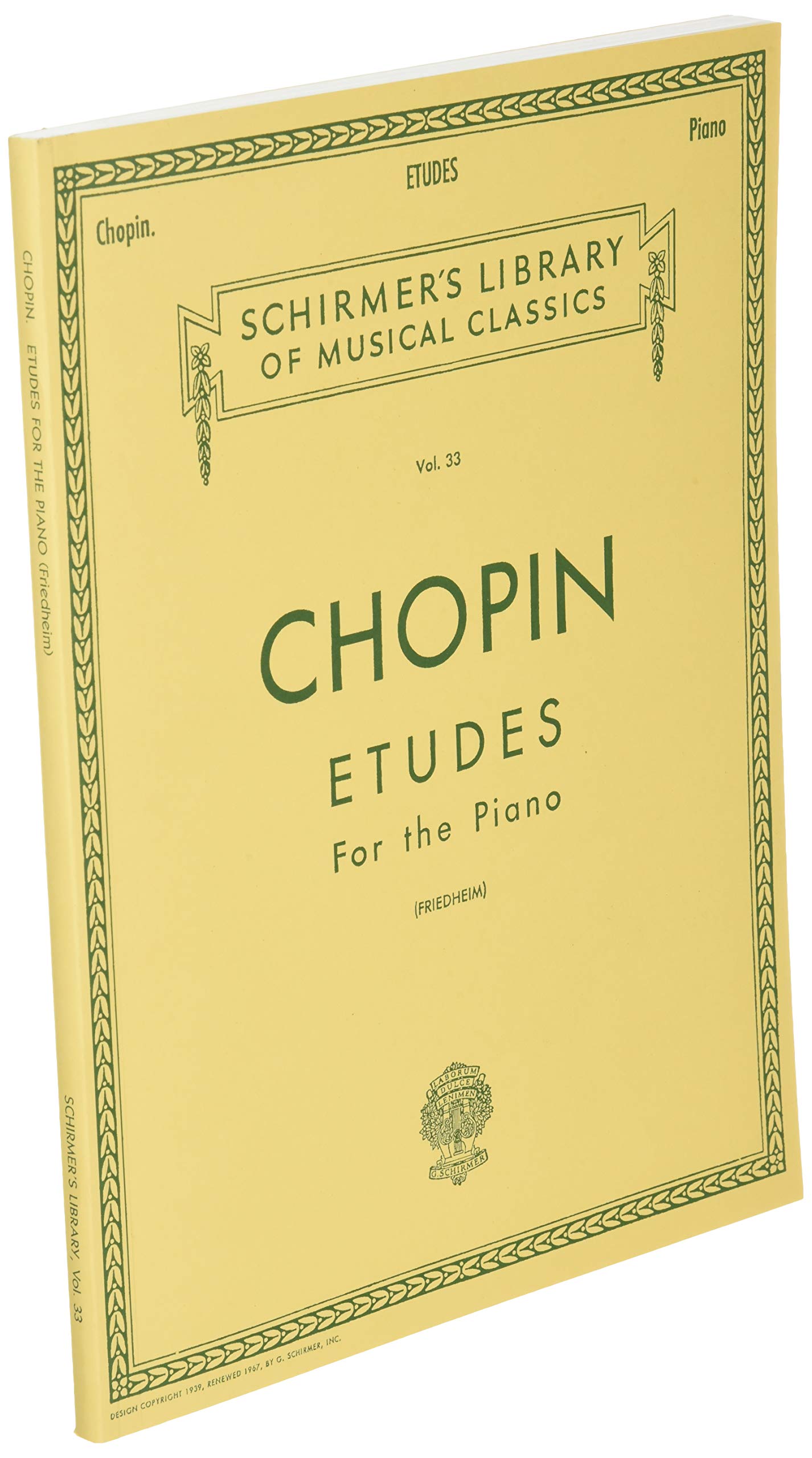 Etudes for the Piano (Schirmer's Library of Musical Classics, vol.33),New