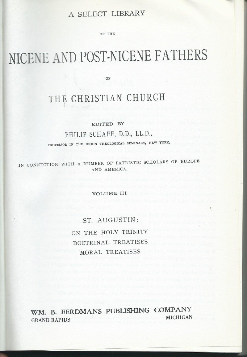 A Select Library Of The Nicene And Postnicene Fathers Of The Christian Church, Nicene And Post Nicene Fathers, Vol. 3: On The H-new,New