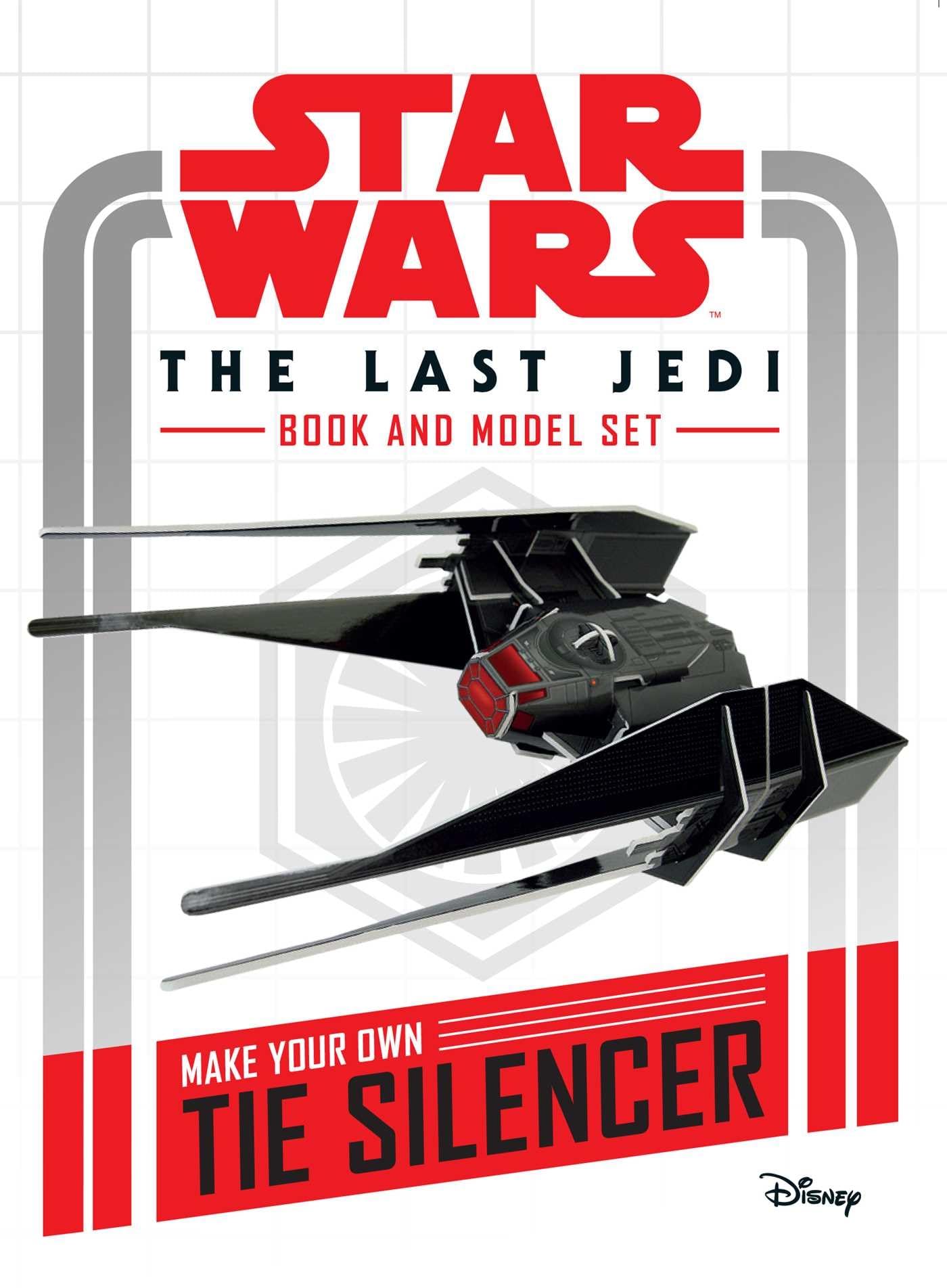 Star Wars: The Last Jedi Book and Model: Make Your Own Tie Silencer,Used