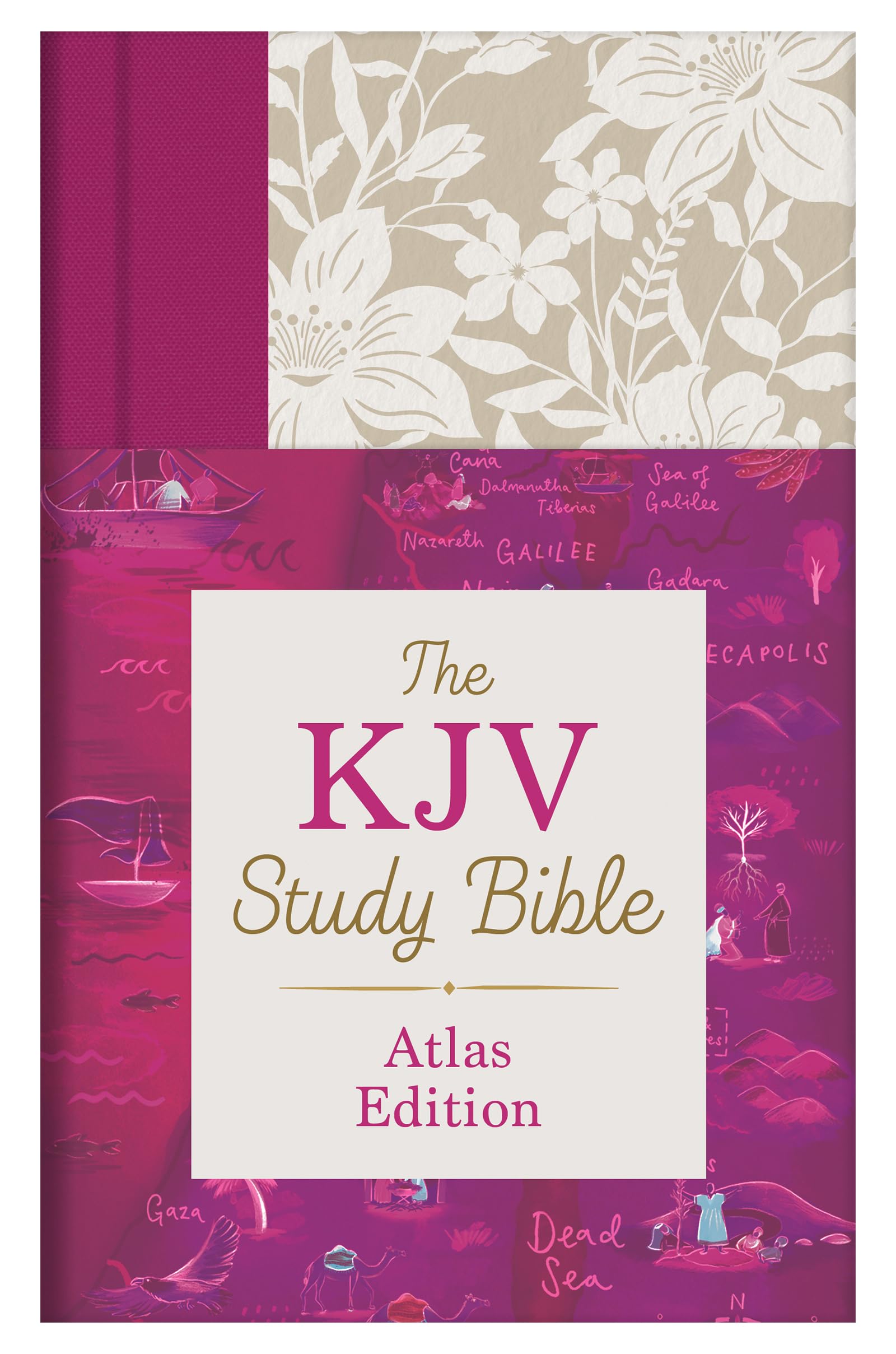 The KJV Study Bible: Atlas Edition [Wildflower Bouquet Thumb Indexed],Used