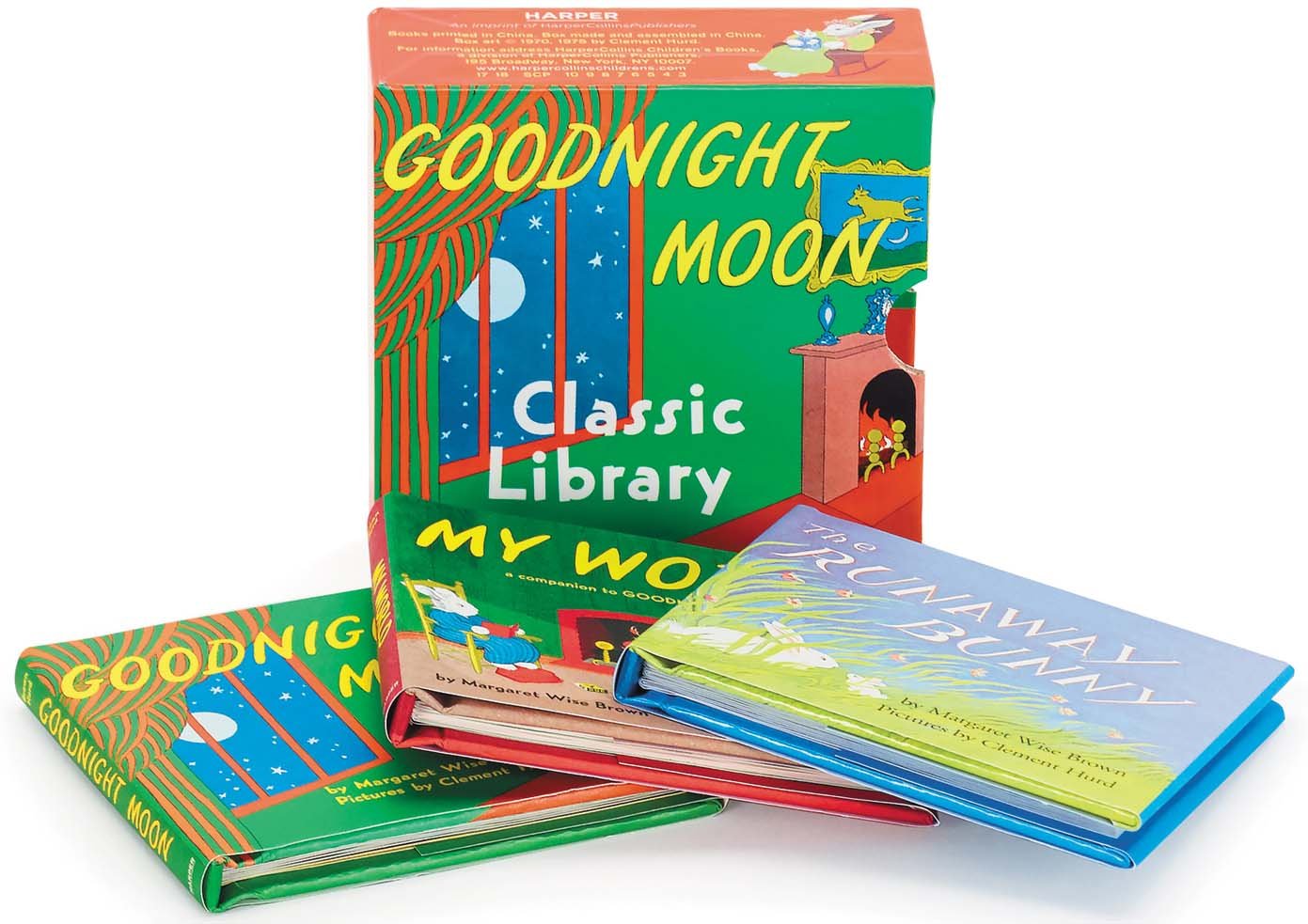 Goodnight Moon Classic Library: Contains Goodnight Moon, The Runaway Bunny, And My World[Miniature Edition3.5 Inches],New
