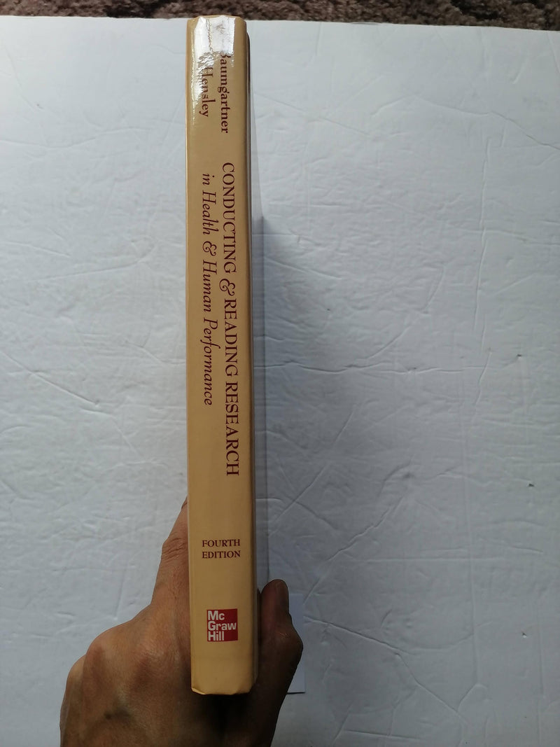 Conducting And Reading Research In Health And Human Performance,New