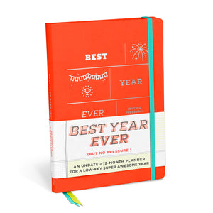 Knock Knock Best Year Ever Large Hardcover Planner: Undated 12Month Planner