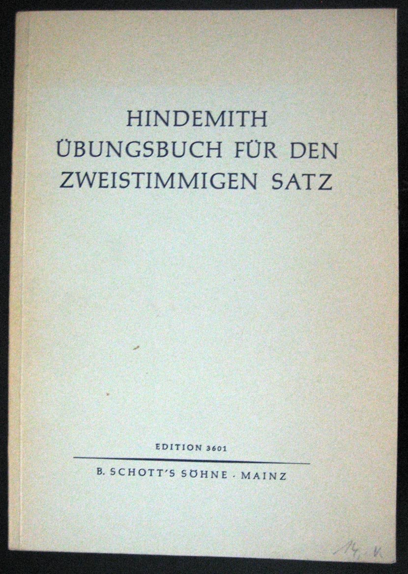 Unterweisung Im Tonsatz Vol. 2,Used