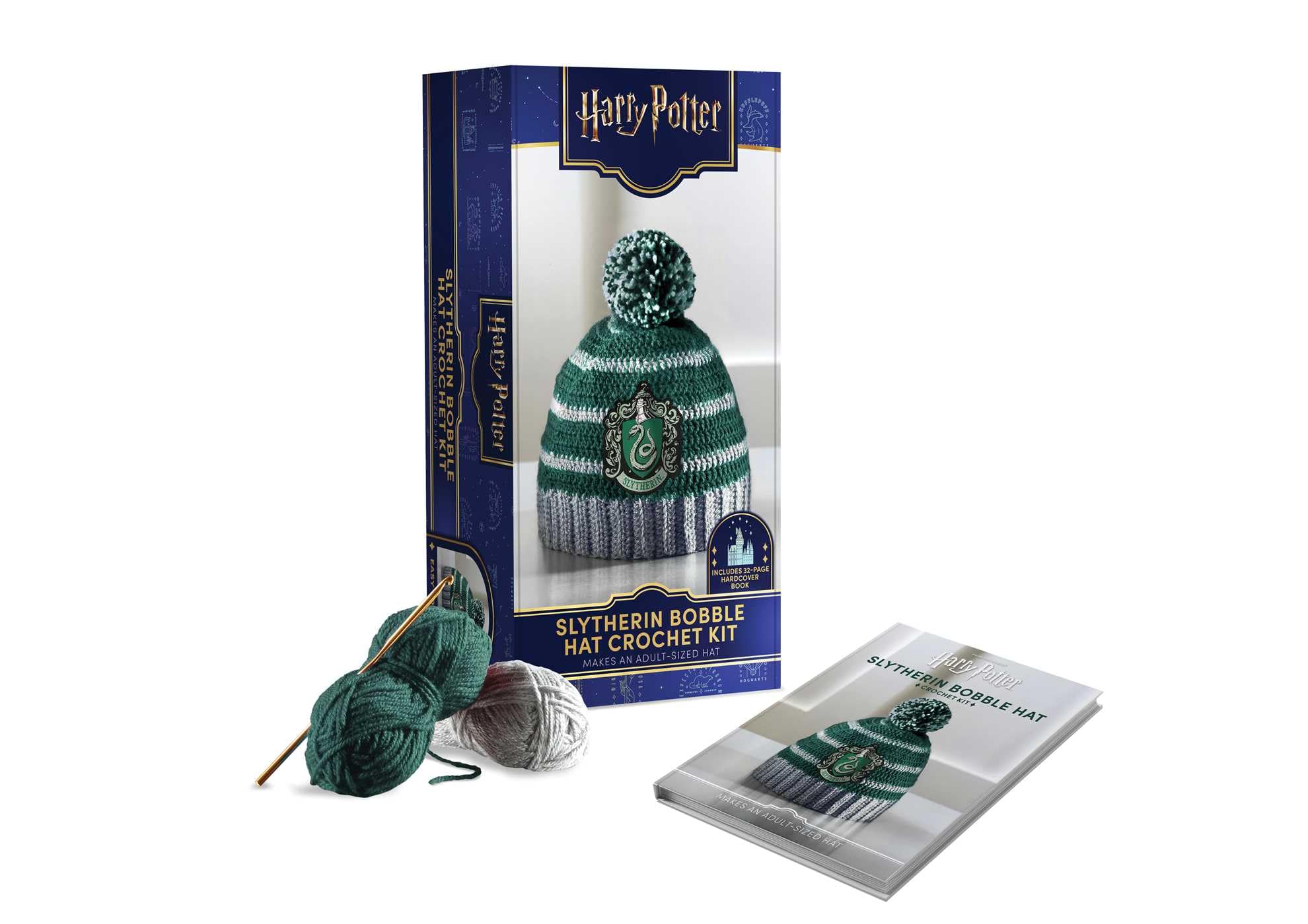 Harry Potter: Slytherin PomPom Beanie Crochet Kit