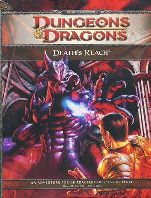 Death's Reach: Adventure E1 for 4th Edition D&D (D&D Adventure),Used