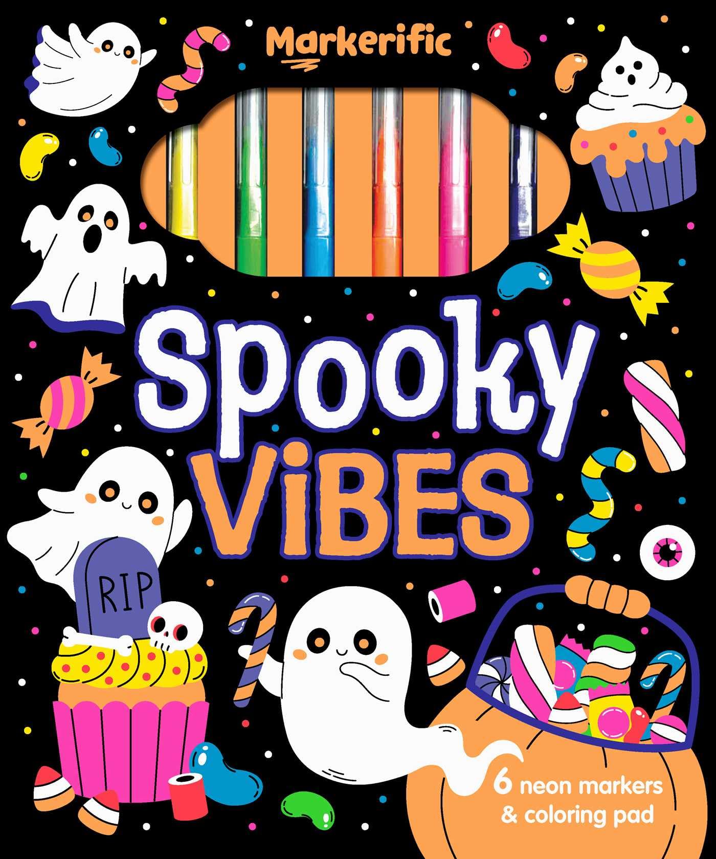 Markerific: Spooky Vibes: Activity Folder With 6 Markers