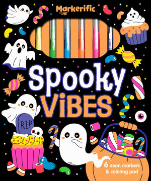 Markerific: Spooky Vibes: Activity Folder With 6 Markers