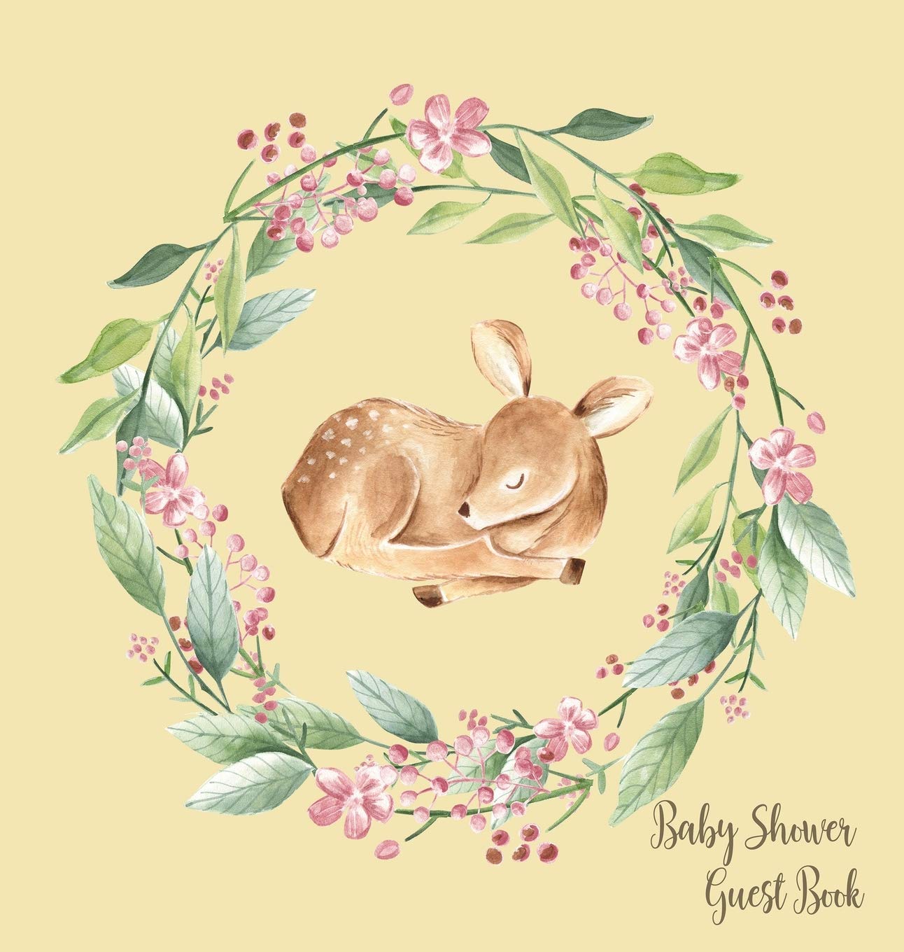 Woodland Baby Shower Guest Book (Hardcover),Used