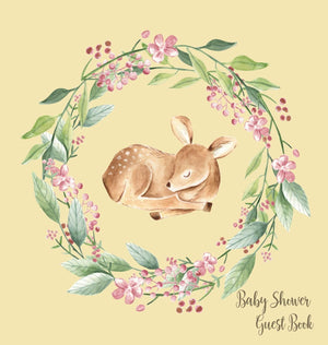 Woodland Baby Shower Guest Book (Hardcover),Used