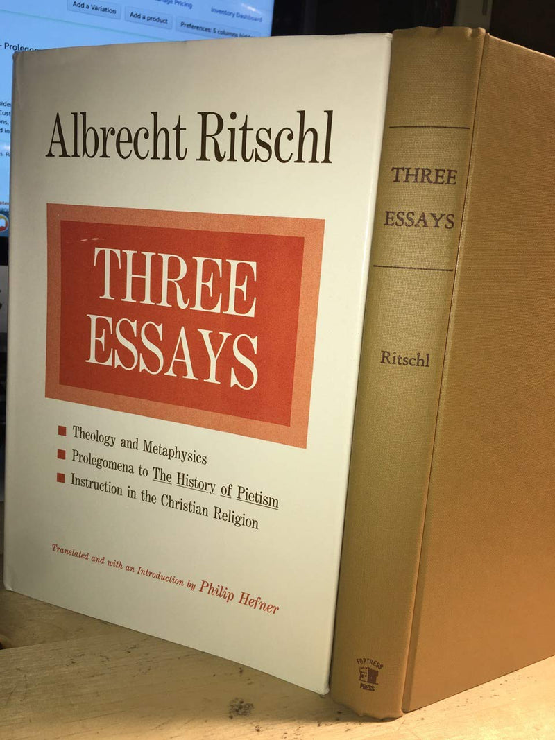 Three Essays: Theology and Metaphysics Prolegomena to the History of Pietism Instruction in the Christian Religion,Used