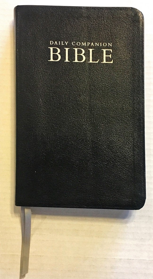 CEB Common English Daily Companion Bible  Navy EcoLeather,Used