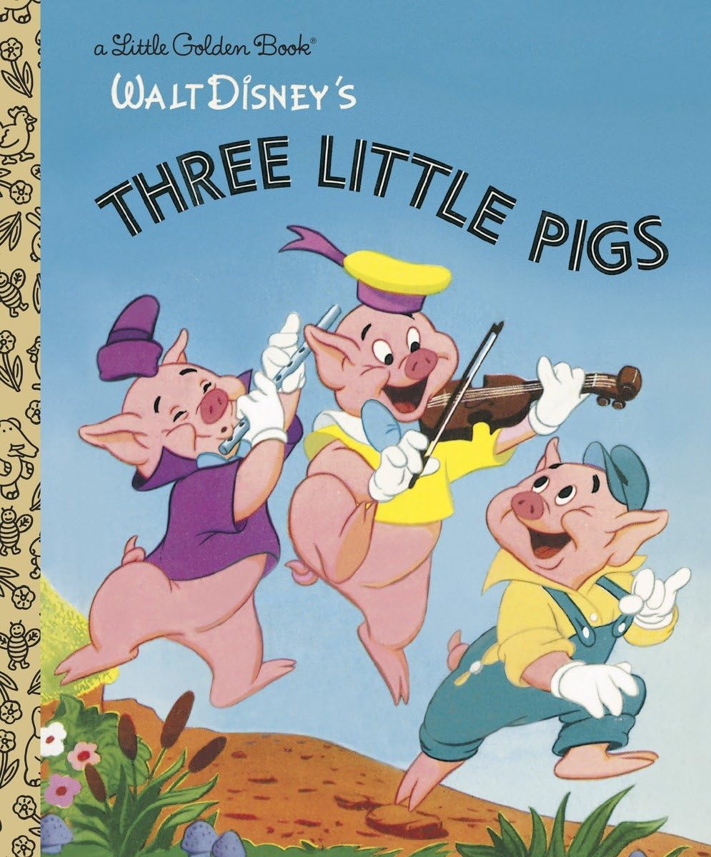 The Three Little Pigs (Disney Classic) (Little Golden Book),New