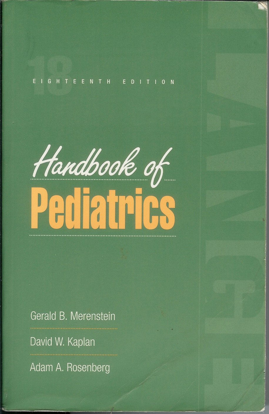 Handbook Of Pediatrics,Used