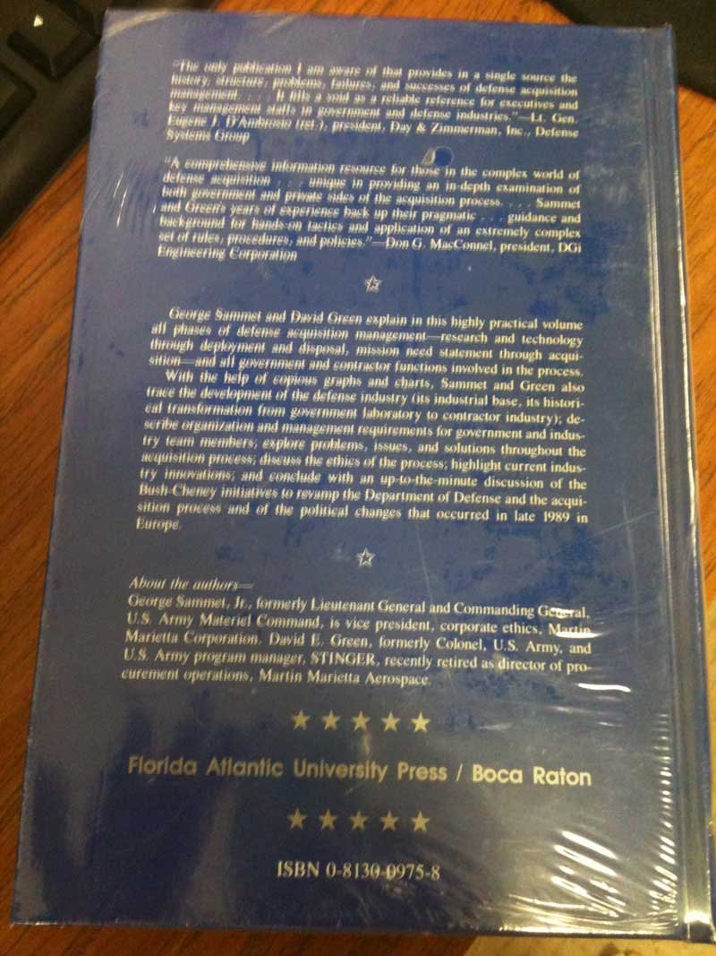 Defense Acquisition Management,Used