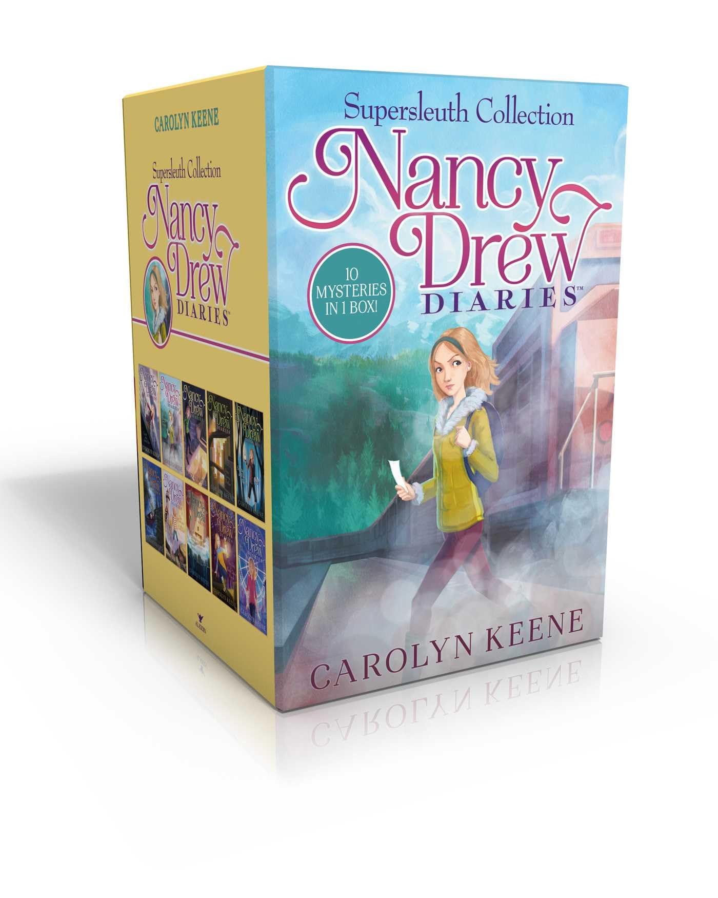 Nancy Drew Diaries Supersleuth Collection (Boxed Set): Curse of the Arctic Star; Strangers on a Train; Mystery of the Midnight R,Used