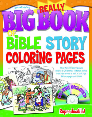 The Really Big Book of Bible Story Coloring Pages (with CDROM),Used