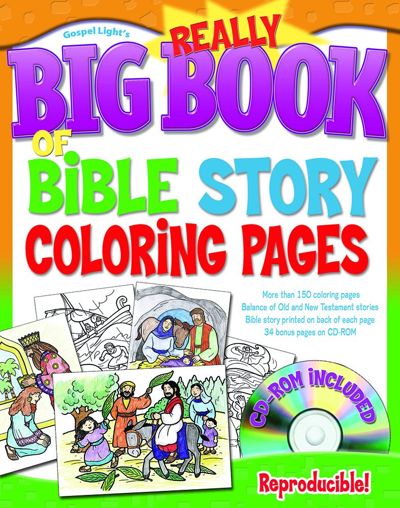 The Really Big Book of Bible Story Coloring Pages (with CDROM),Used