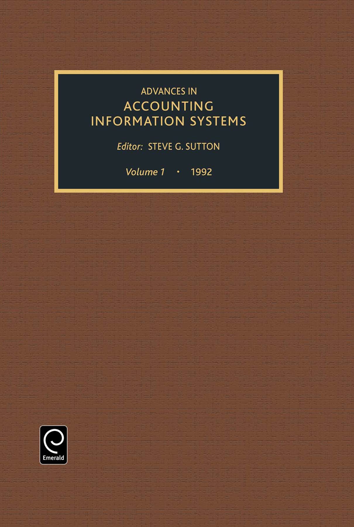 Advances in Accounting Information Systems (Advances in Accounting Information Systems, 1),Used