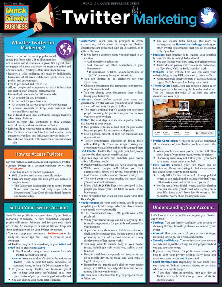Twitter Marketing (Quick Study Business),Used