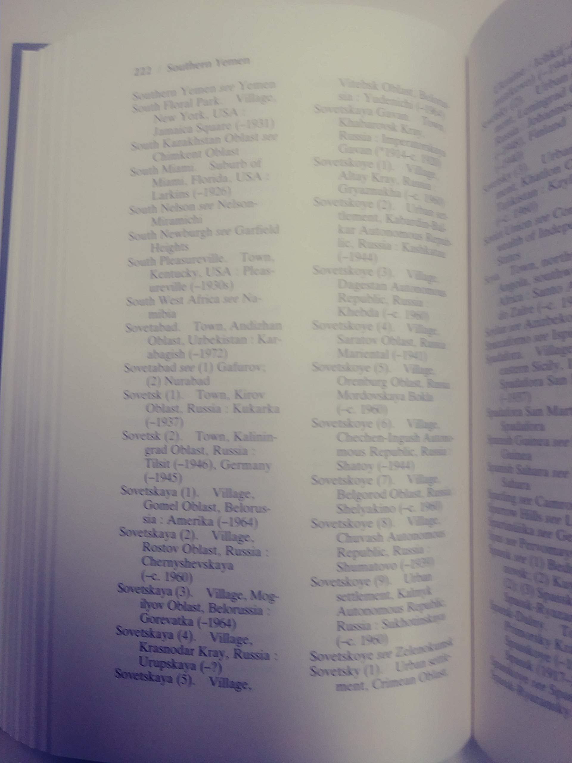 PlaceName Changes, 19001991,Used