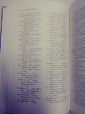 PlaceName Changes, 19001991,Used