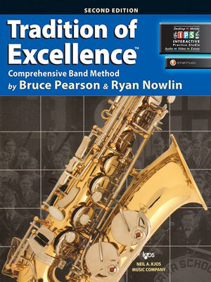W62XE  Tradition of Excellence Book 2  Eb Alto Saxophone,New