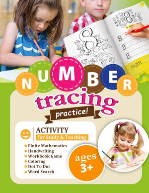 NUMBER TRACING PRACTICE!: Activity for Study & Teaching. (Learning is Fun!),Used