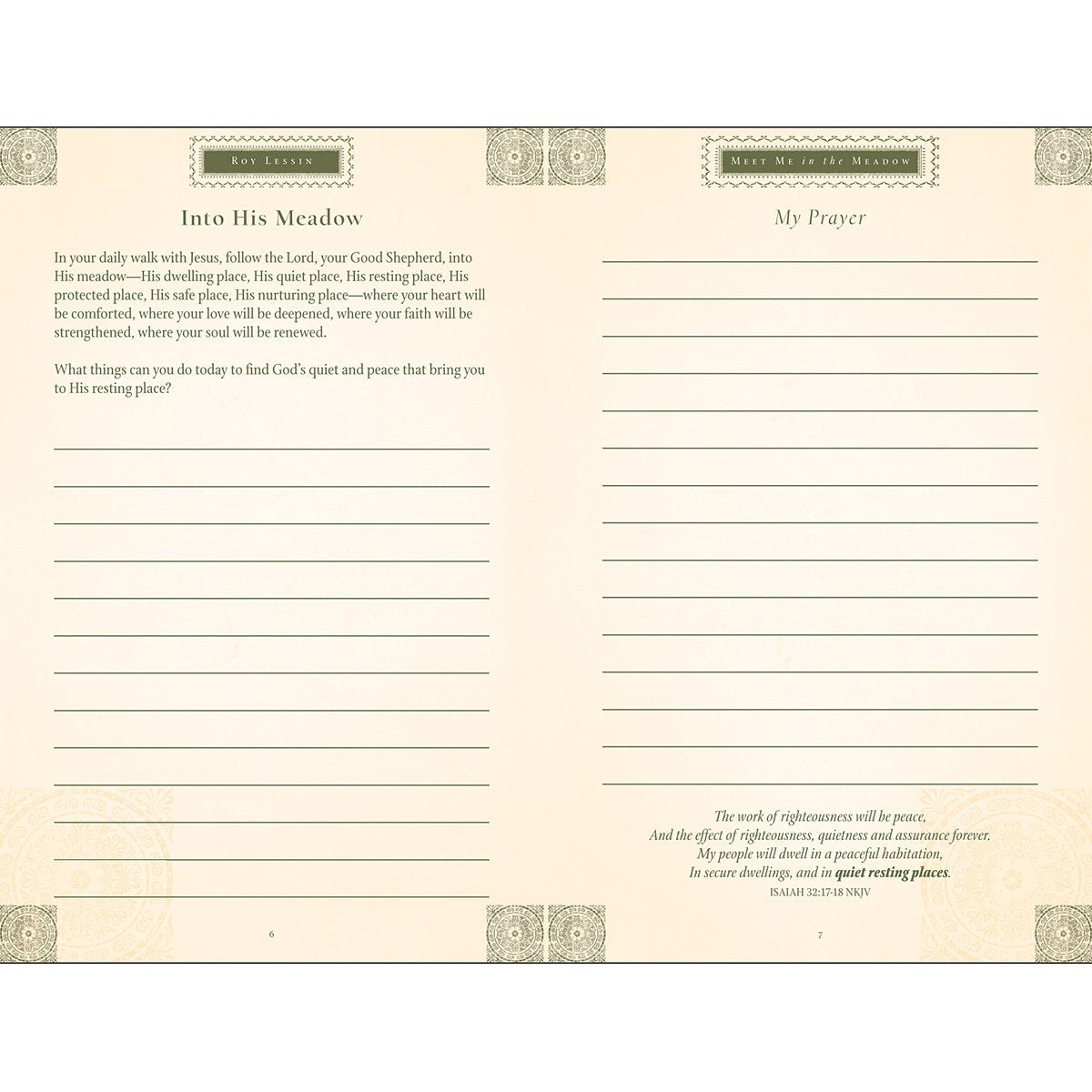 Meet Me In The Meadow Devotional Journal,Used