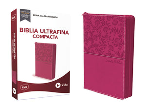 RVR77, Santa Biblia, Ultrafina, Tamao compacto, Leathersoft, con Cierre, Rosado (Spanish Edition),New