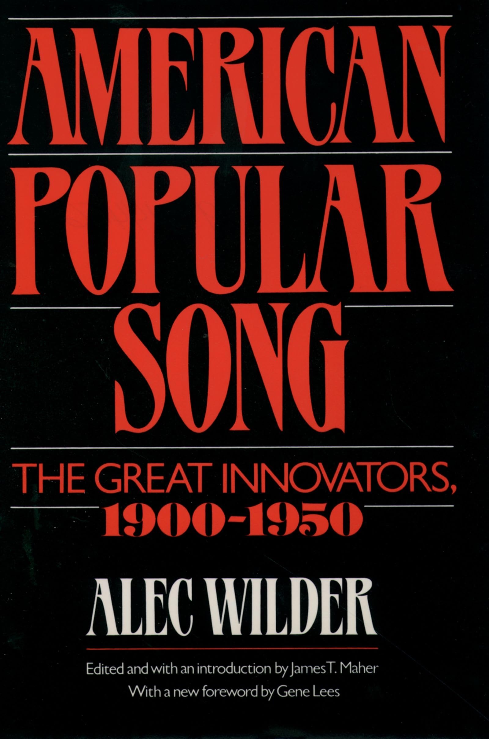 American Popular Song: The Great Innovators, 19001950