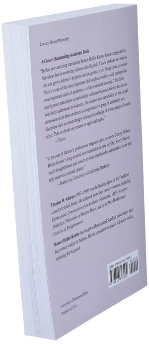 Aesthetic Theory (Volume 88) (Theory And History Of Literature),New