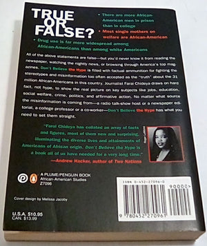 Don't Believe the Hype: Fighting Cultural Misinformation About African Americans,Used