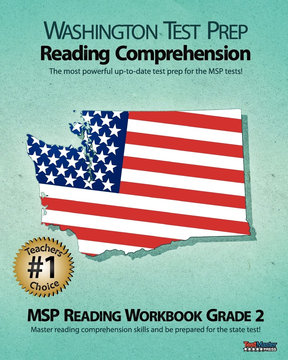 Washington Test Prep Reading Comprehension Msp Reading Workbook Grade 2: Aligned To The Grade 2 Common Core Standards,Used
